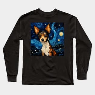 Toy Fox Terrier Night Long Sleeve T-Shirt